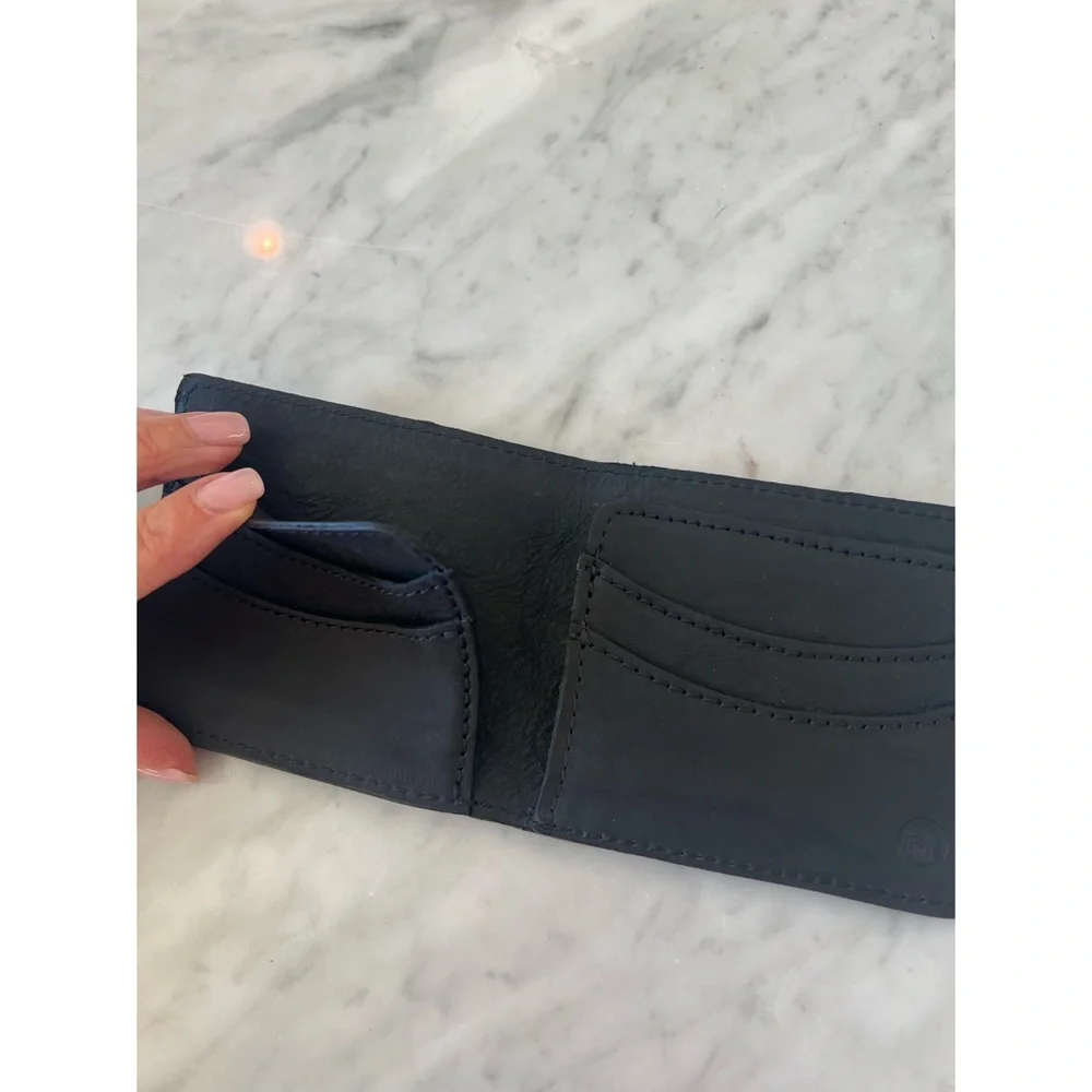 Flint and Tinder (Huckberry) Black Leather Wallet